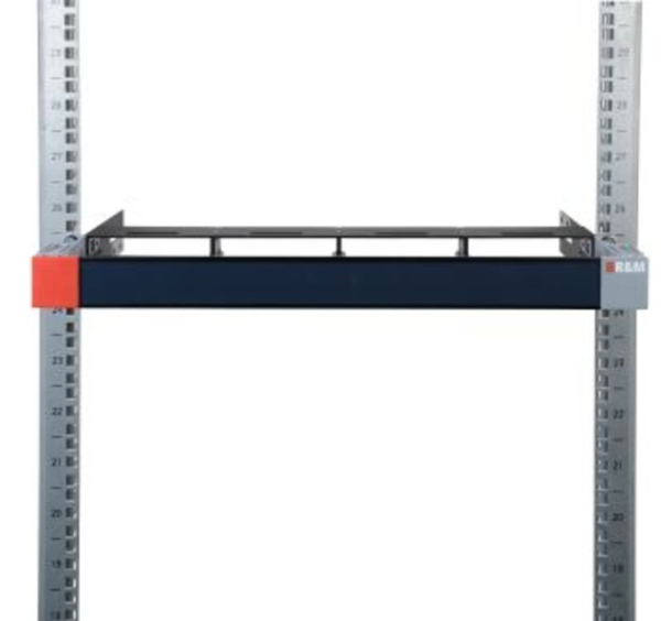 Netscale 48 vide 1 U droit avec passage de câbles frontal (FCM) 100 mm & porte