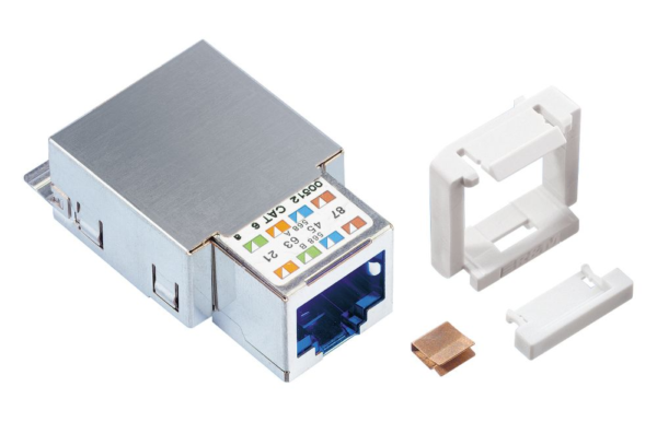 Module de connexion Cat. 6, 1xRJ45/s, Snap-in, 10x