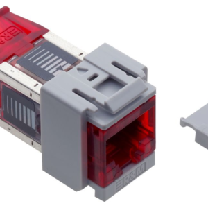 Module de connexion Cat. 6A, 1xRJ45/u, Snap-in, gris, 10x