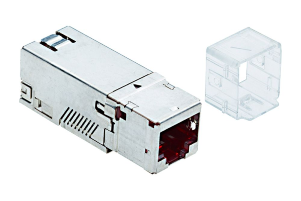 Module de connexion Cat. 6A, 1xRJ45/s, adaptateur N°1, 10x