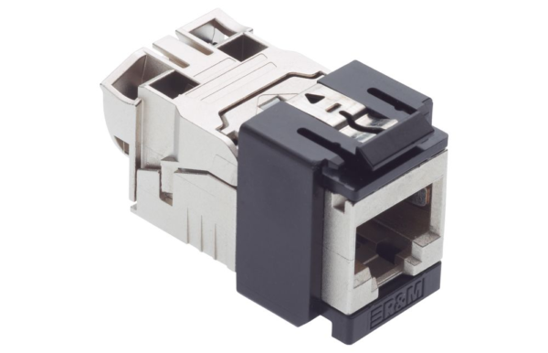 Module de connexion Cat. 6A EL, 1xRJ45/s, Snap-in, noir, 10x
