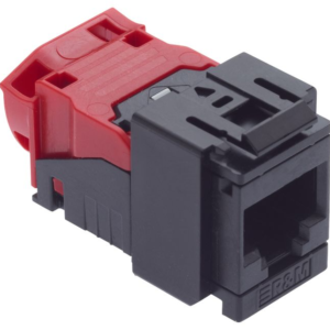 Module de connexion Cat. 6A EL, 1xRJ45/u, Snap-in, noir, 10x