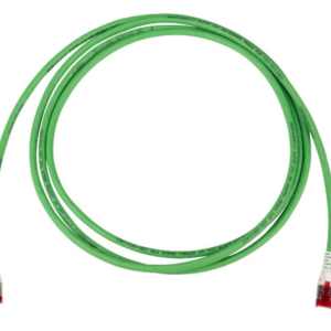 R&Mindustry Câble de raccordement, Cat. 6A, Blindé, Vert, PUR, TIA 568A, Fiche RJ45, s, Fiche RJ45, s, 10m