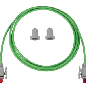 030.6008.   / produit similaire  Agrandir l'image R&Mindustry Câble de raccordement, Cat. 6A, Blindé, Vert, PUR, TIA 568A, Fiche RJ45 Type 06 Plast. IP67, s, Fiche RJ45 Type 06 Plast. IP67, s, 2.5m