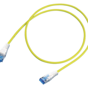 R&Mfreenet Câble de raccordement, Cat. 6, Blindé, Jaune, LSFRZH, TIA 568A, Fiche RJ45, s, Fiche RJ45, s, 0.5m