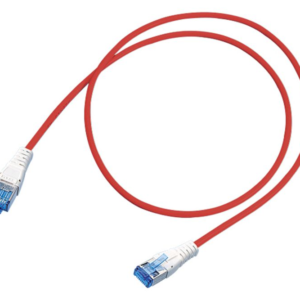 R&Mfreenet Câble de raccordement, Cat. 6, Blindé, Rouge, LSFRZH, TIA 568A, Fiche RJ45, s, Fiche RJ45, s, 1m